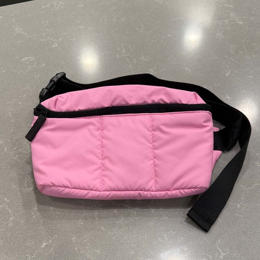 Calpak Blush Crossbody Bag with Ebony Strap